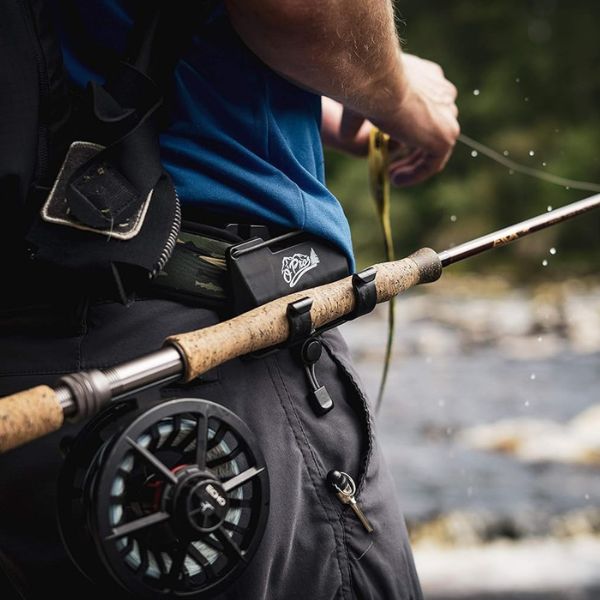 O'Pros 3rd Hand Rod Holder enhances the fly fishing experience uniquely.