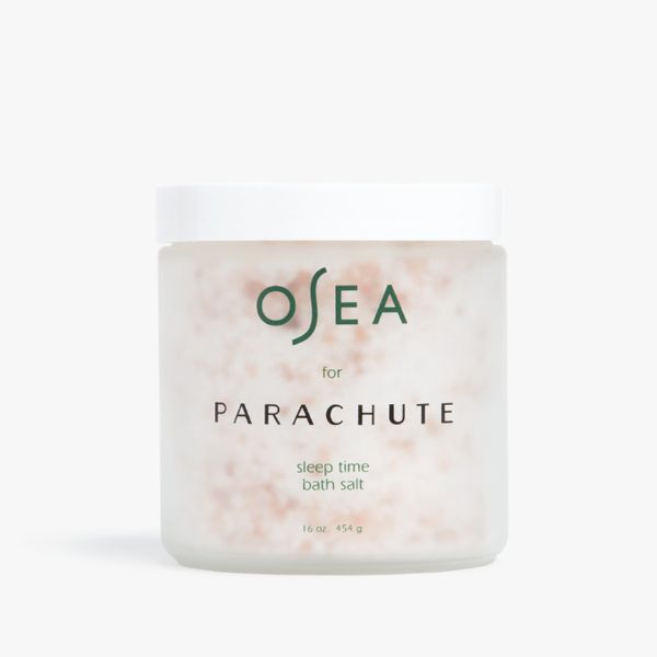 OSEA for Parachute Sleep Time Bath Salt, a relaxing Valentine gift for wives, offers a spa-like bath experience.