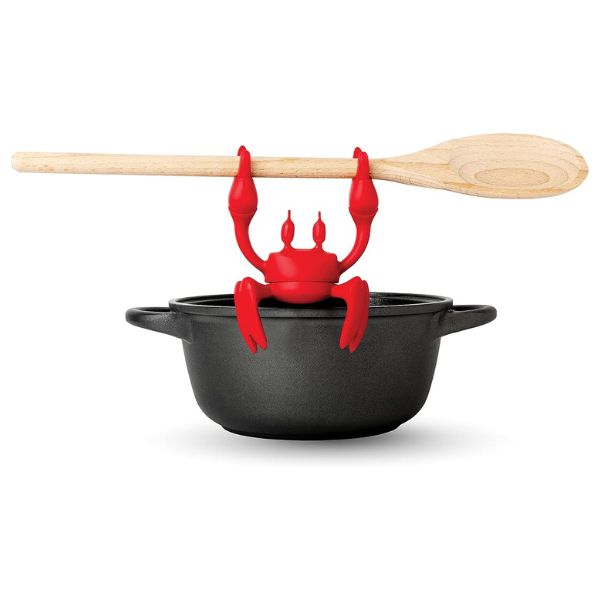Keep Dad's kitchen organized and full of character with the OTOTO Crab Silicone Utensil Rest – a delightful and functional Father's Day gift.