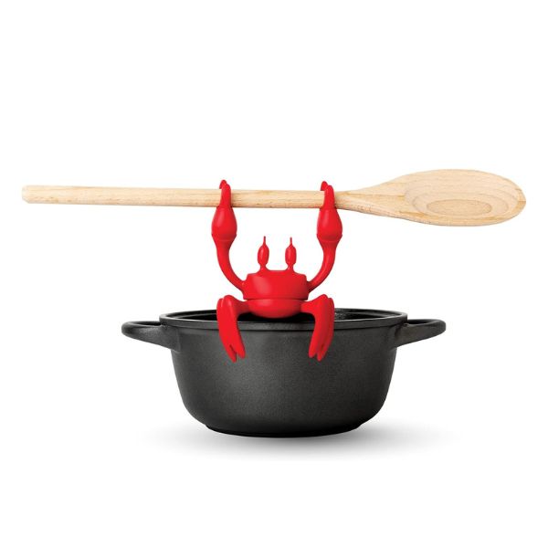 OTOTO Red the Crab Silicone Utensil Rest, a quirky kitchen accessory for Father's Day