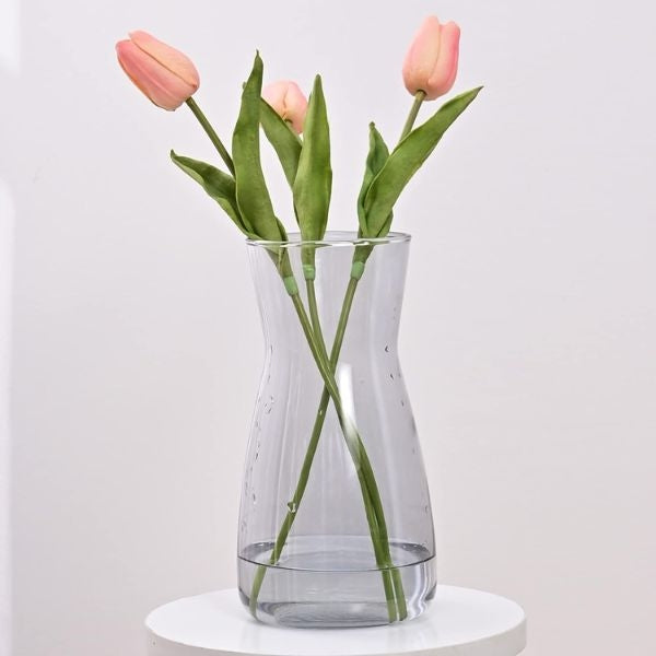 Elegant ombre vases as homemade Mother's Day gifts, showcasing a gradient of colors.