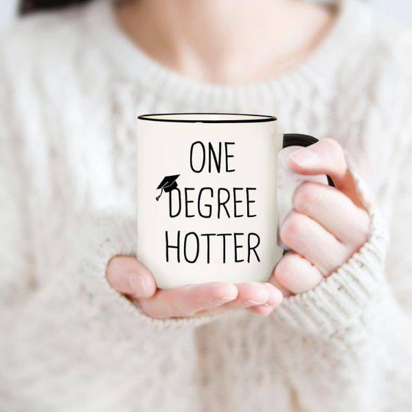 Make them smile with a 'One Degree Hotter' Mug - a humorous graduation gift.