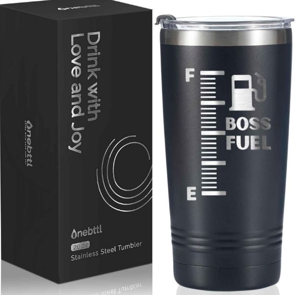 Onebttl 20oz Engraved Stainless Steel Insulated Travel Mug, a personalized and practical keepsake.