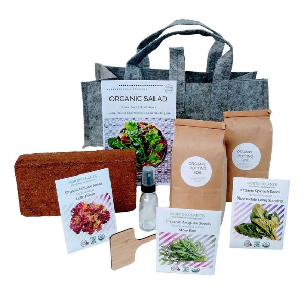 Discover the perfect gardening gift for mom with our Organic Salad Gardening Kit
