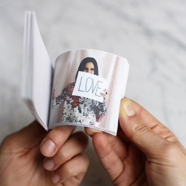 Capture your love story with a sentimental flip book – the perfect DIY gift for your boyfriend.