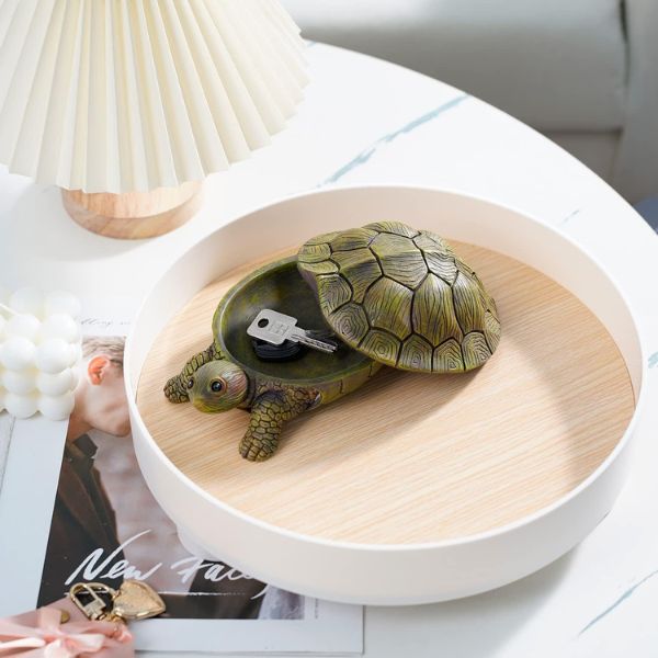 Outdoor Turtle Statue Key Hider, a clever and decorative choice for turtle gifts