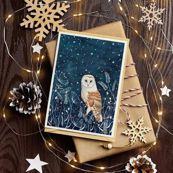 Owl Card ready to convey heartfelt messages with a touch of whimsy