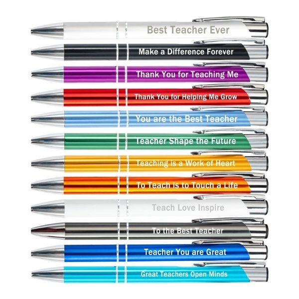 Show your appreciation with PASISIBICK 12 Pieces Greeting Teacher Ballpoint Pens, perfect teacher valentine gifts.