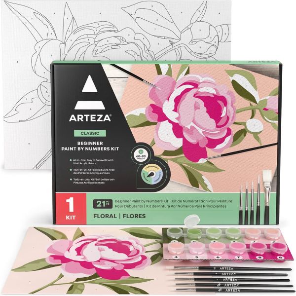 Paint-by-Number Kit as an ideal summer gift for aspiring artists.
