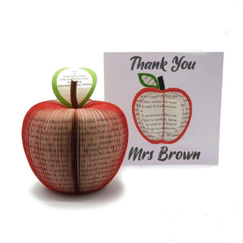 Paper Apple Gift, a classic symbol of appreciation for retiring teachers.