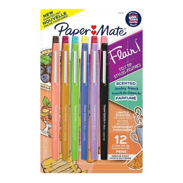 Add a scented twist to notes with Paper Mate Flair Scented Felt Tip Pens, a fragrant choice for teacher valentine gifts.