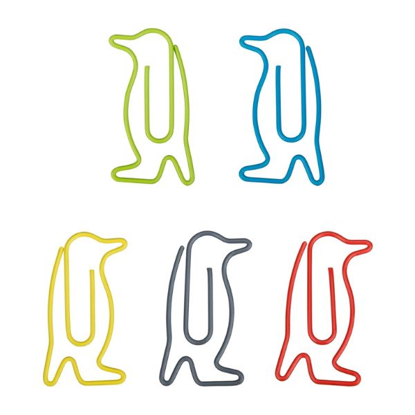 Penguin-shaped Paper Clips add charm to your documents.