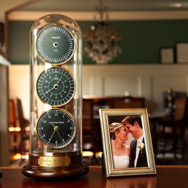 Personalized Anniversary Clocks mark each second of a shared life, making them a timeless 50th anniversary gift.