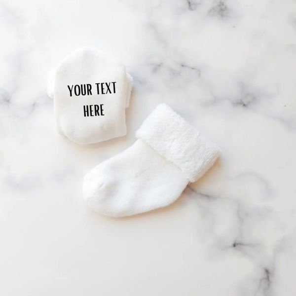 Personalized Baby Sock christmas gift for newborn