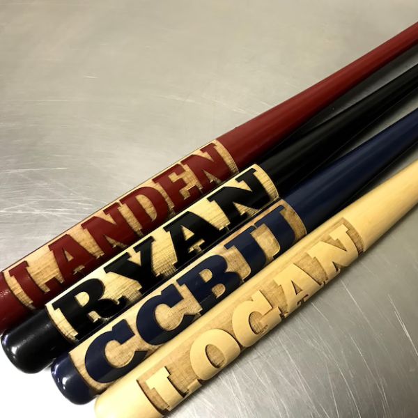 Personalized Bat lets you engrave a message of appreciation, a home run in the realm of baseball coach gifts.