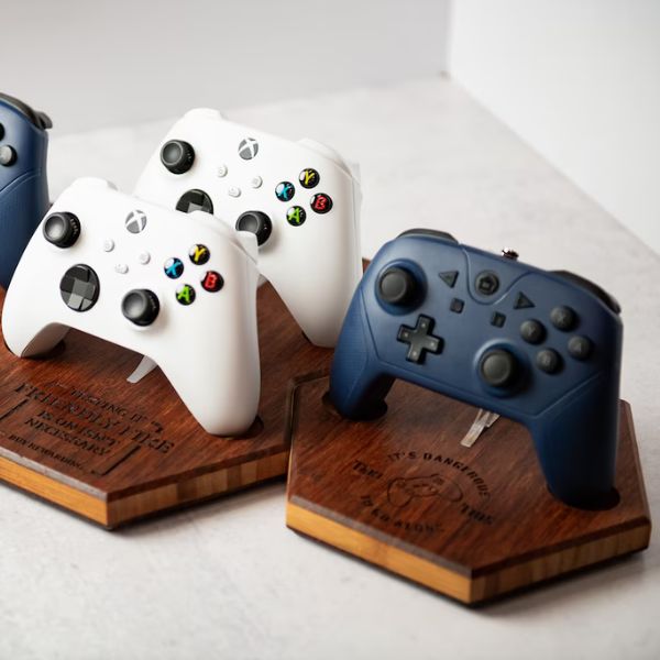 Personalized Controller Stand - Keep your controllers organized with a personalized stand.