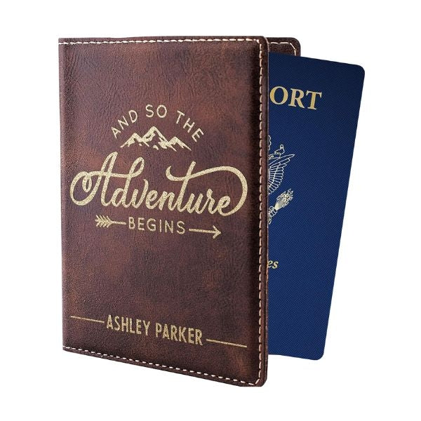 Personalized Couple Passport covers, a travel essential in Personalized and Sentimental Gifts.