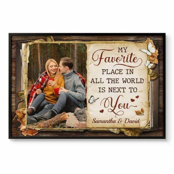 Celebrate love with this personalized poster, shipped for free on Free Shipping Day