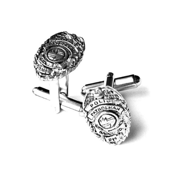 Elegant Personalized Cufflinks is a perfect and unique police academy graduation gift.