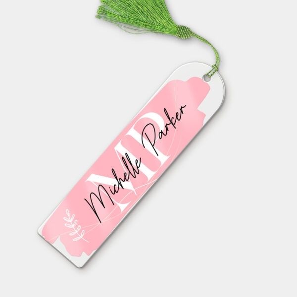 Delight book lovers with a Personalized Custom Name Acrylic Bookmark on National DIY Day - a thoughtful and unique gift for any avid reader.