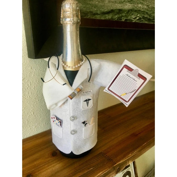 Custom embroidered doctor's coat with name, a thoughtful and professional doctor retirement gift