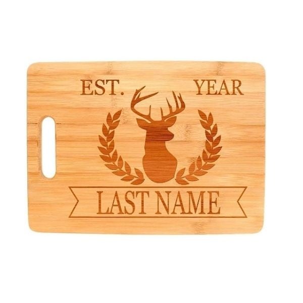 Personalized Engraved Hunting Cutting Board christmas gifts for hunters