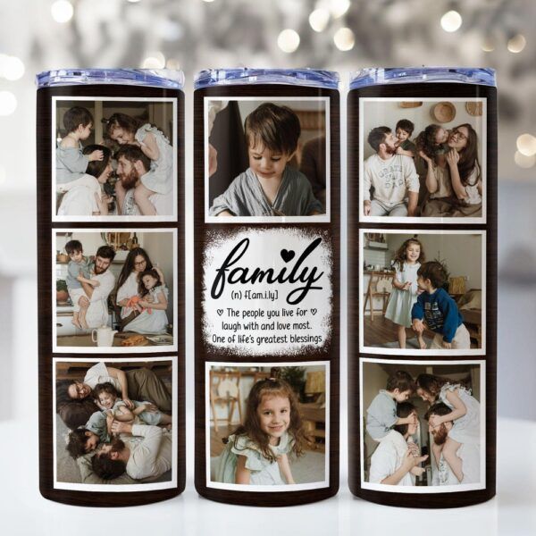 Custom Photo Skinny Tumbler keeps drinks cool, a personalized Father's Day favorite.