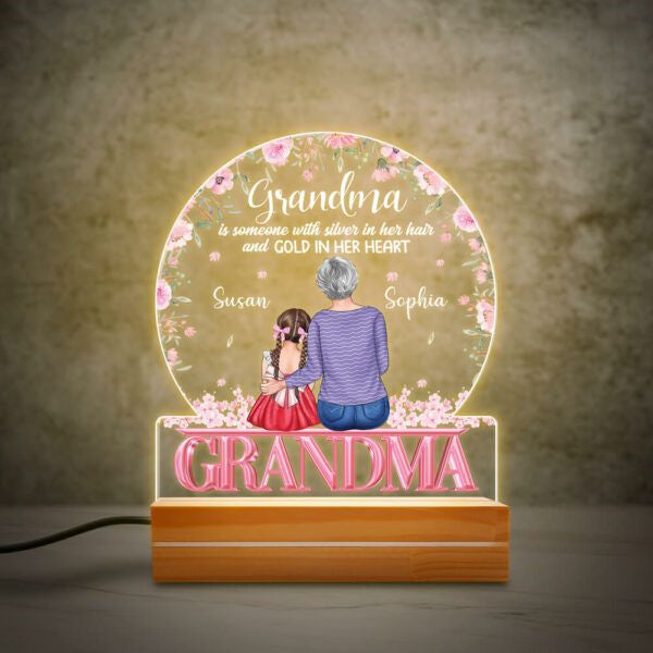 Personalized Grandma Night Light, a heartwarming Grandma's Day gift.