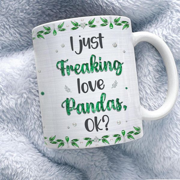 Celebrate National Panda Day with our Personalized "I Just Love Pandas" Mug - the perfect gift for panda enthusiasts!