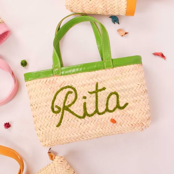 Personalized International Women’s Day Woven Handbag Gift – a thoughtful accessory with a personal touch.