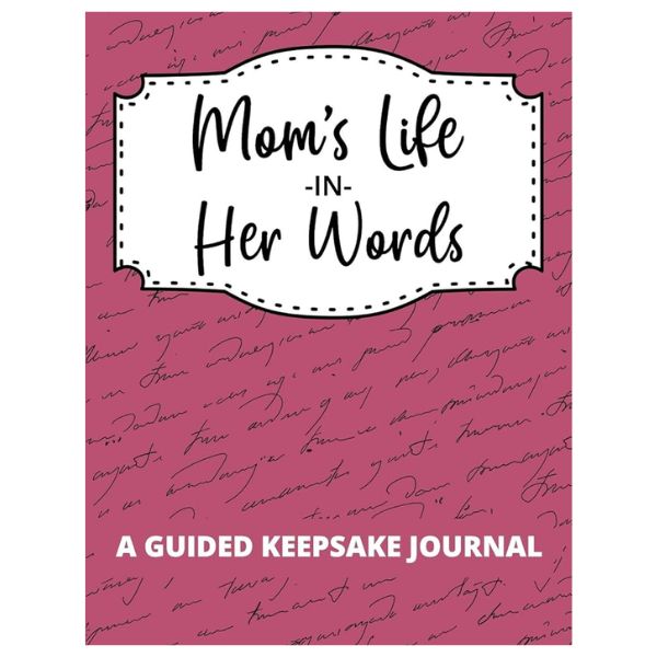 Personalized Keepsake Book My Moms Words christmas gift for mom