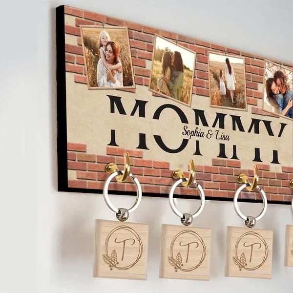 Personalized Key Holder for Wall 50th birthday gift ideas for mom