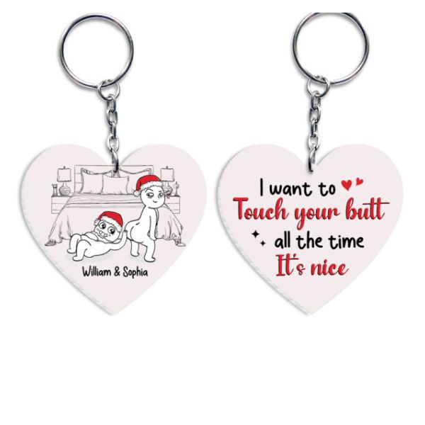 Personalized Keychain for Naughty Couples is a perfect gift for your boyfriend with no shipping fees