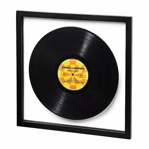 Customized LP record with couple's favorite song for 60th anniversary gift.