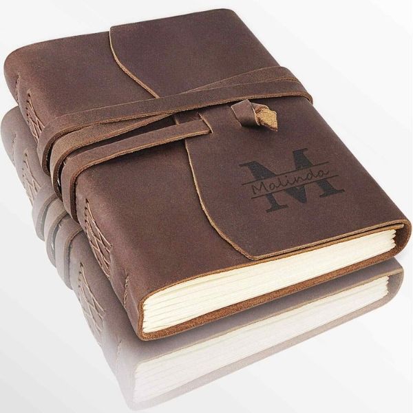 Personalized Leather Journals christmas gifts for coworker