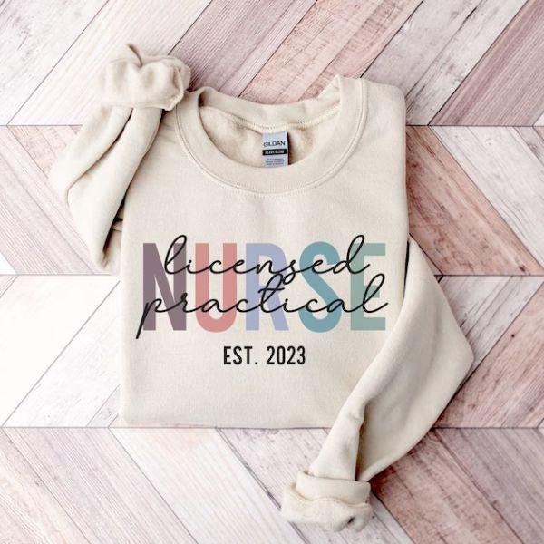 Personalized Licensed Practical Nurse Crewneck is a cozy and personalized gift.