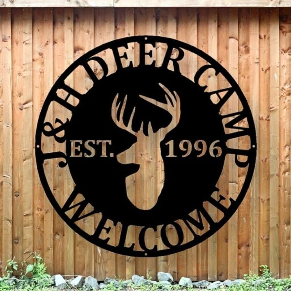 Personalized Metal Deer Sign christmas gifts for hunters