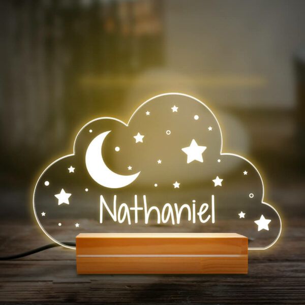 Illuminate the nursery with the Personalized Moon Nursery Night Light as a dreamy addition.
