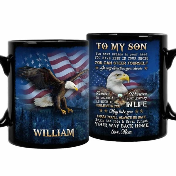 Personalized Mug To My Son offers heartfelt sentiments, making it an ideal National Sons Day gift to convey love and pride.
