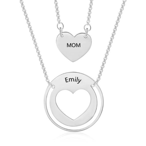 Personalized Necklace Set is a beautiful and sentimental gift for mom from her daughter