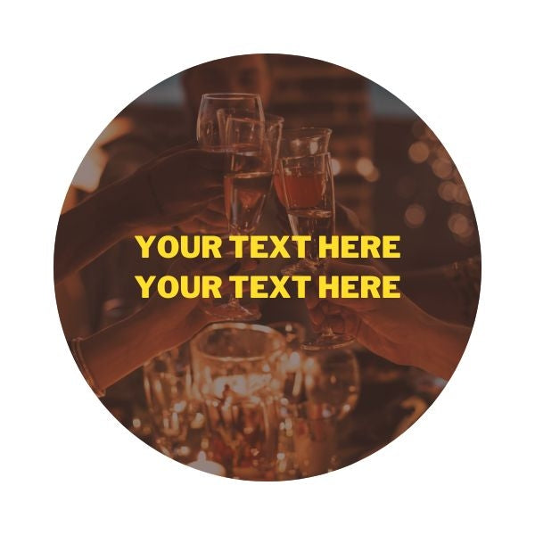 Capture the essence of celebration with these personalized New Year's Eve coasters