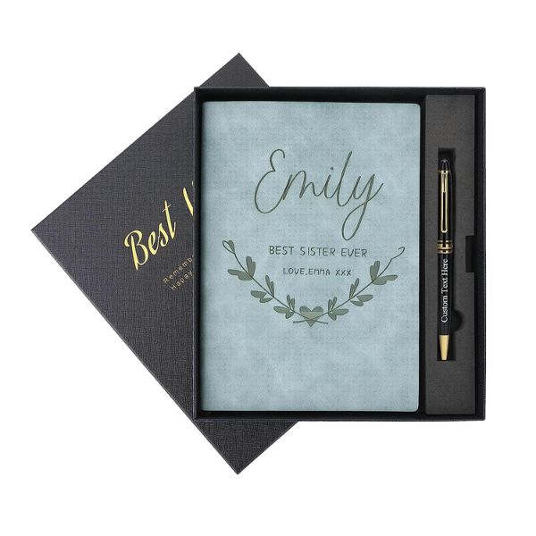 Encourage note-taking with a Personalized Notebook and Pen Set - a practical graduation gift.