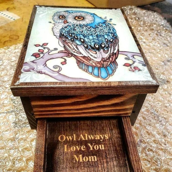 Personalized Owl Gift Box offers a bespoke touch, making it a heartfelt addition to owl gifts
