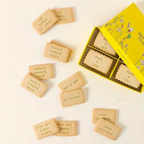Personalized Shortbread Cookies, tasty treats as anniversary gifts for parents