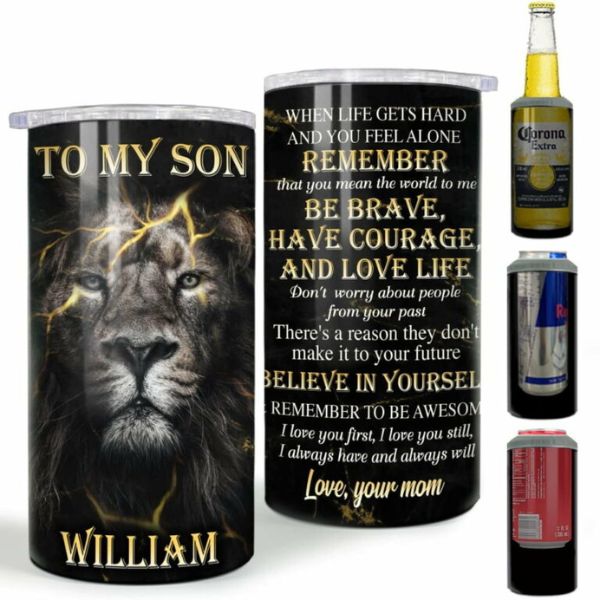 Personalized Son Gifts Can Cooler is a stylish accessory for National Sons Day celebrations