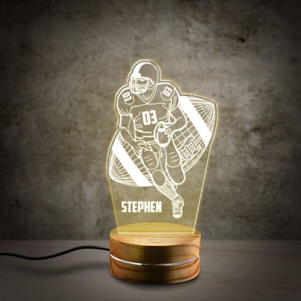Personalized Sport Night Light, a unique and personalized graduation gift for him to illuminate his passions.