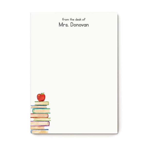 Tailored notepads for the amazing teacher, adding a personal touch to each day