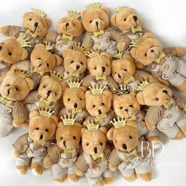 Personalized Teddy Bear Baby Shower Favors offer cuddly sweetness in baby shower favors.