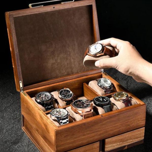 Personalized Watch Box, an elegant and practical 40th anniversary gift.