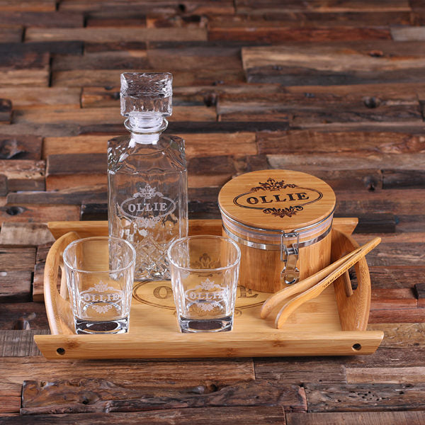 Sip and savor in style with our personalized whiskey decanter set
